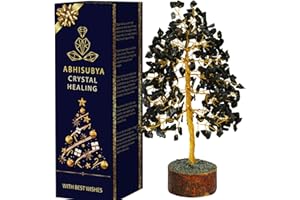 ABHISUBYA Tormalina Nera - Albero Della Vita - Pietre E Cristalli - Feng Shui - Cristalloterapia - Cristalli Meditazione - Cristalli Curativi - Portafortuna - Wicca Items