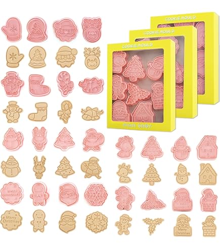Emporte Pièces Noël 8 Pièce 3D Moule Biscuit Plastique Moule
