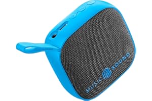 Music Sound - MINI - Speaker Bluetooth - Potenza 3 WATT - Play Time 4 ore - Compatto e portatile - Finiture in tessuto morbido e colorato - Blu