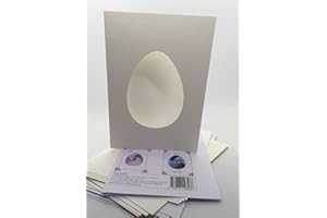 Iris Folding Card Pack Easter Egg C5 Size Makes 4 Cards DeeCraft