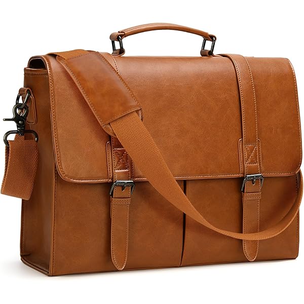 Borsa A Tracolla In Vera Pelle - Borsa Laptop 33 Cm, Per Ufficio, Scuola O Viaggi - Foto 2