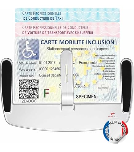 Clip Portabiglietti Da Parabrezza - 4 Pezzi Trasparenti, Adesivo Forte - Foto 11