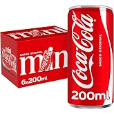 Coca-Cola Original Flavor Cola Soda Pack 6 Mini 200 ml | Original cola drink, the taste of always, great for sharing, meeting