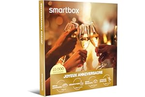 Smartbox - Coffret cadeau Joyeux anniversaire : séjour ou activité au choix pour 1 ou 2 personnes - Idée cadeau