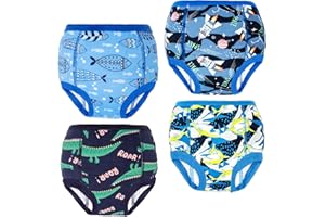 MOEMOE BABY Töpfchen Trainingshose 4 Stück Baby Waschbare Töpfchentraining Unterhose Kinder Unterwäsche für Jungen & Mädchen 2-9 Jahre
