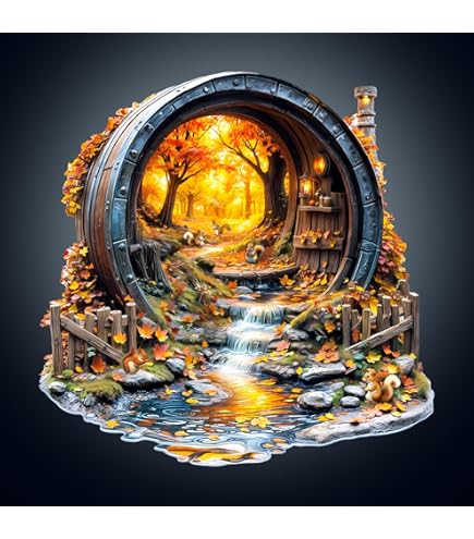 KaayeeWood Holzpuzzle 'Der Winter Des Hengstes' - 240 Teile Mit Geschenkbox