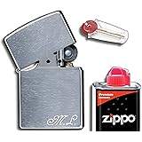 Zippo Originale Personalizzato Con Incisione Laser - Testo, Nome O Data | Cromato Spazzolato