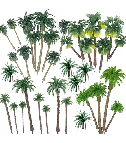 34 Arbres Miniatures Pour Maquettes - Diorama Train, Paysage Ou Décoration DIY