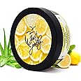 Just Peachy Face & Body Cream | Non Sticky, Quick Absorbing Body Butter | For All Skin Types | 100% Vegan (Lemon, 200 g)