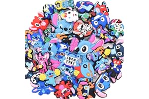 N\A Lilo Stitch Shoe Charms 36 Piece Lilo and Stitch Theme Shoe Charms Stitch Shoe Charms for Clog Shoes Decorations Wristband Bracelet Party Favors Stitch Shoe Charms for Shoes DIY Decoration
