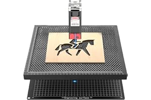 WOXCKER Plateau nid d'abeille pour machine de gravure laser, 350x350x22 mm, Protège les surfaces de travail et compatible avec tous modèles de graveurs/découpeurs (L2, JL7, S1, S2)