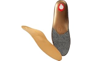 BERGAL atmungsaktives Leder Komfort Fußbett aus pflanzlich gegerbtem Leder und Aktivkohle Bergal Orthotic System für Damen und Herren Größe 36 – 50