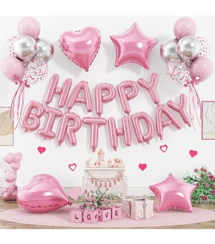 Kit Ballons 14 Ans Décoration Anniversaire Fille 14 Ans - Kit Ballons Or Rose Avec Guirlande Happy Birthday - Pour Fête Guirlande Anniversaire Kit Ballons 14 Ans Décoration Anniversaire Fille 14 Ans - Kit Ballons Or Rose Avec Guirlande Happy Birthday - Pour Fête Guirlande Anniversaire
