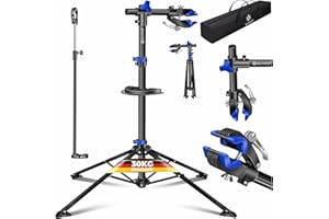 KESSER® Caballete de reparación de Bicicletas, Caballete Profesional de reparación de Bicicletas + Bolsa, Caballete de reparación de Bicicletas hasta 30 kg, Caballete de Montaje de Bicicletas