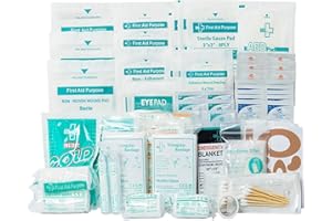 General Medi Pack de suppléments pour Trousse de Premiers Soins Composée de 160 Articles pour la Maison, Le Véhicule, Les Voyages, Le Bureau, Le Lieu de Travail, la Survie et l'Extérieur