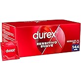 Durex Preservativi Sensibili Morbidi per una maggiore sensibilità, confezione risparmio da 144 preservativi