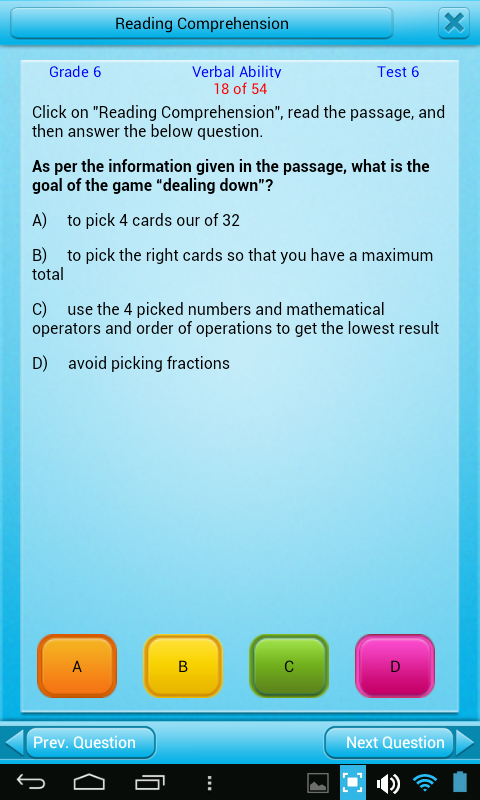 QVprep 6th grade Quantitative Maths and Verbal English Ability Practice ...