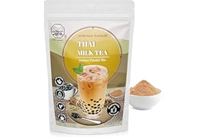 Thai Bubble Milk Tea Instant 3in1 Powder Mix - 1kg (33 Drinks) | for Boba Tea, Milkshake, Blended Frappe and Bakery | Authentic Taiwan Recipe | Zero Trans Fat, No Preservatives | by Moriyama Teahouse