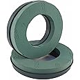 2 x Foam Rings with Plastic Backed Wreath Ring - 10" 12" 14" (14" Foam Ring x 2 - Plastic Back)