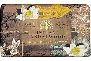 The English Soap Company, Indian Sandalwood Soap Bar, Anniversary Collection 200g