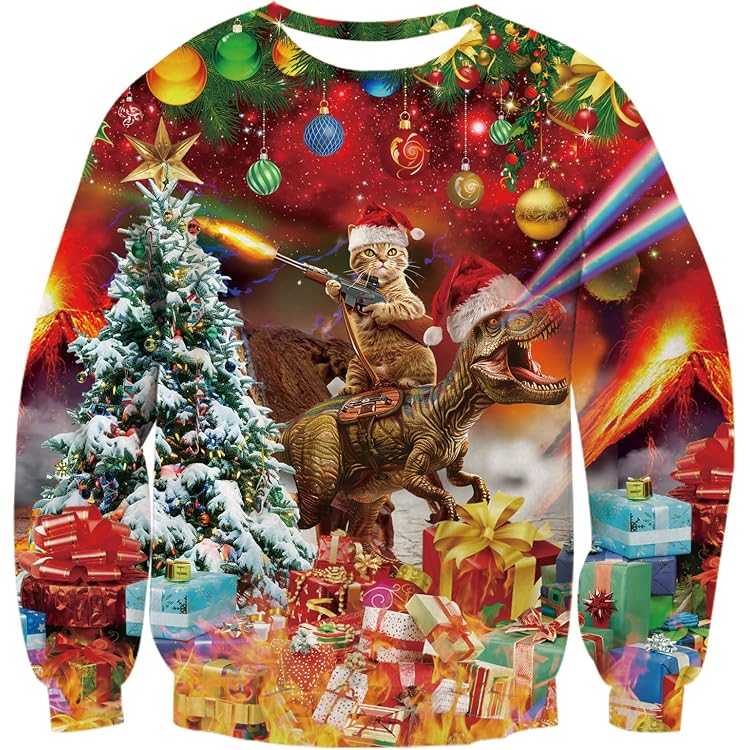 Produktbild von Weihnachtspullover Familie Set 3D Rentier Pullover Sweatshirts Weihnachtspulli Weihnachts-Dreiteilig Sweatshirt Parent-Kind-Set Baby Weihnachtsoutfit Mädchen Weihnachten Familien Outfit 2025