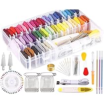 Kit Ricamo Con Penna Magica E 138 Pezzi | Fili Colorati, Aghi E Motivi | Per Cucito Fai-Da-Te - Foto 3