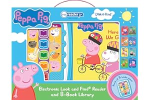 Peppa Pig - Electronic Me Reader Jr and 8 Look and Find Sound Book Library - PI Kids