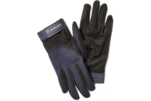 ARIAT Tek Grip Glove Bark - Easy Stretch - Unisex - The go-to glove for riding and schooling - Articulated fingers bend