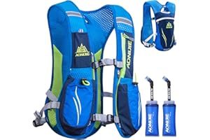 TRIWONDER Sac Trail 5,5L Gilet d'Hydratation Sac à Dos Hydratation Léger pour Marathon Randonnée VTT Course Running Homme Femme