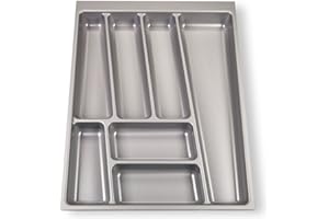 SOTECH ORGA-BOX® II Inserto Portaposate per Nobilia Cassetto da 45 (462 x 355 mm) grigio argento