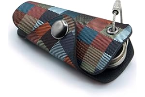 GUGGIARI® Kompaktowy brelok do kluczy, dla mężczyzn i kobiet, breloczek do kluczy z włoskim wzorem