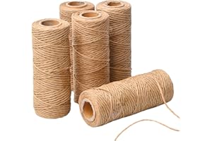 500M Raphia Papier Naturel, Ruban de Papier de Raphia 1.5mm, Cordon Décoratif Raphia en Rouleau Naturelle Bolduc Ficelle pour Emballage Cadeau DIY Décoration Travaux Manuels Tissage