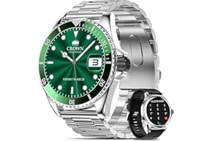 MARSYU Montre Connectée Homme Appel Bluetooth, Smartwatch Ronde HD 1,32" avec Boîtier Amovible et Tension Artérielle/SpO2/Fréquence Cardiaque/Surveillance Sommeil, Montre Sport étanche IP68 pour Android/iOS