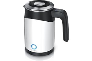 Arendo - Hervidor de agua 0,5 litro - Temperatura seleccionable 50 70 80 90 100 grados - Desconexión automática - Protección contra sobrecalentamiento - Sin BPA
