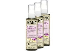 ISANA MED ISANA Pflegendes Reinigungsöl, 300ml (3x 100 ml Flaschen) - Reinigt schonend Gesicht, Lippen und Augen - Besonders geeignet für trockene und sensible Haut