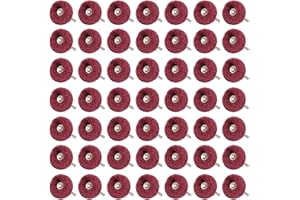 Shineboc 50 Pieces Abrasive Wheels, 25mm Abrasive Buffing Polishing Wheels Set with 1/8" (3mm) 240 Grit for Dremel Rotary Tools