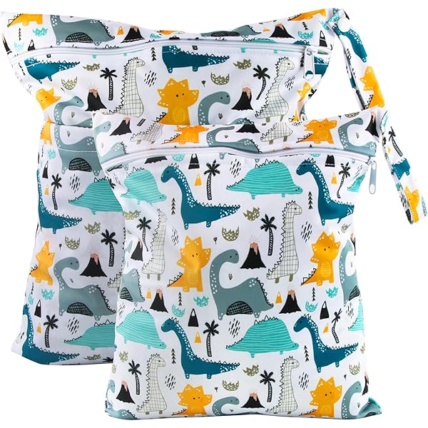 Lot De 2 Sacs Humides Et Secs Pour Bébé - Sacs Imperméables Et Réutilisables - Pochettes D'organisation Pour Voyage, Plage, Piscine, Articles De Bébé, Sac De Gym, Sac De Bain - Beau