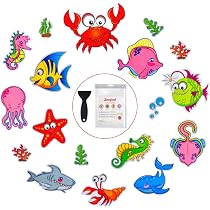 Lot 20 Autocollants Antidérapants Baignoire Dauphins + Grattoir - Sécurité Enfants