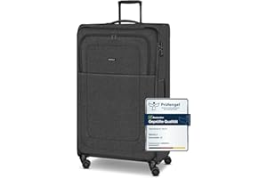 REDOLZ XL Jumbo 4-Rollen Koffer sehr groß 52 x 30 x 90 cm [Sondergröße] Check-in Trolley mit TSA-Schloss | 126 Liter, 4,3 kg leicht |für Männer & Frauen (Essentials 12)