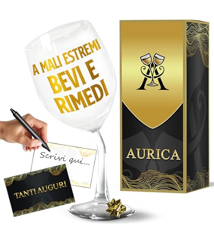 Angolo del Regalo Amikado - Calice da Vino e Cassetta | WhichOne