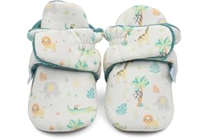 Dotty Fish Stivaletti Neonato - Scarpe Invernali Comode e Calde in Cotone - Suola in Suede Antiscivolo - Foderati in Pile - 0-18 Mesi