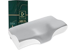 Ecosafeter Memory Foam Kopfkissen Orthopädisches Kissen Ergonomisches Nackenstützkisse Nackenkissen für und Schulterschmerzen-für Seiten, Rücken & Bauchschläfer