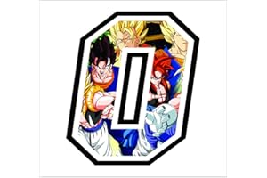 GAMESMONKEY Autocollant de course, numéro - 12 cm - Aller Modèles Circuit automobile concurrence (0, Dragon Ball)