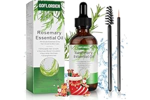 GOFLORDEN Rosemary Oil for Hair Growth, Rosemary Essential Oil 60ml, Pure & Nature, Hair Oil for Hair Growth, Stimulates Hair Growth,Natural Rosemary Oil for Women & Men