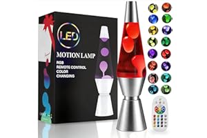 AONESY Lámpara líquida de movimiento, luz líquida relajante para adultos y niños, lámpara de estado de ánimo para aliviar el estrés, luz nocturna de 17 colores cambiantes - 37cm Blanco