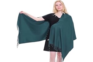 CJ Apparel Châle épais en Coton mélangé Pashmina Femme