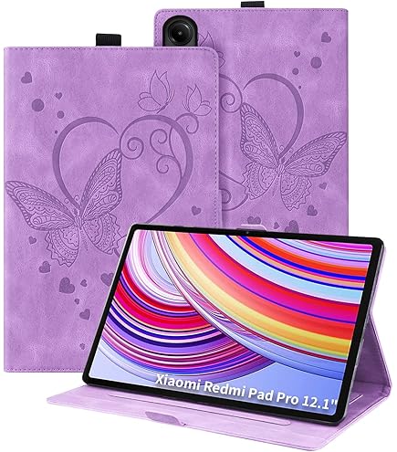 Étui Portefeuille Pour Honor Pad 10 (12.1 Pouces 2025) - Cuir PU Avec Support, Porte-Cartes - Motif Crâne Coloré