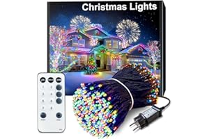 ARKOCHIC 35M Guirlande Lumineuse de Noël, 300 LED Lumières de Noël Intérieur et Extérieure Électrique 8 Modes Etanche Guirlande Décorative pour Maison Sapin Fenêtre Fête Mariage Patio, Multicolore