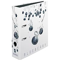 Herlitz 11305992 Ordner max.file, Fresh Fruit Blaubeere, FSC Mix, CO2 neutral, A4, 8 cm