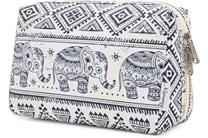 Narwey Bolsa de Aseo Grande Neceser Organizador de Maquillaje Kit de Aseo Bolsa Makeup Bolsa de Maquillaje Mujeres Niñas